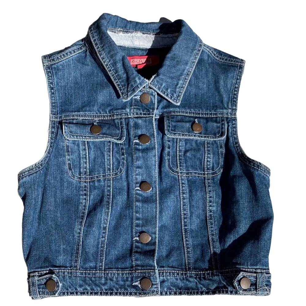 Forever 21 Denim Vest Size Medium